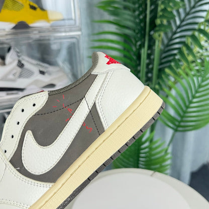Grey and White Color - Block Sports Shoes