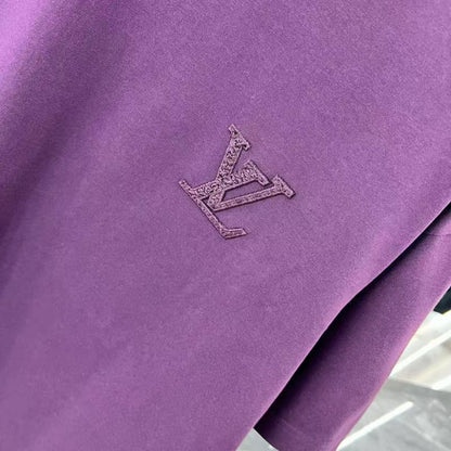 Small Front&Large Back Embroidered T-shirt