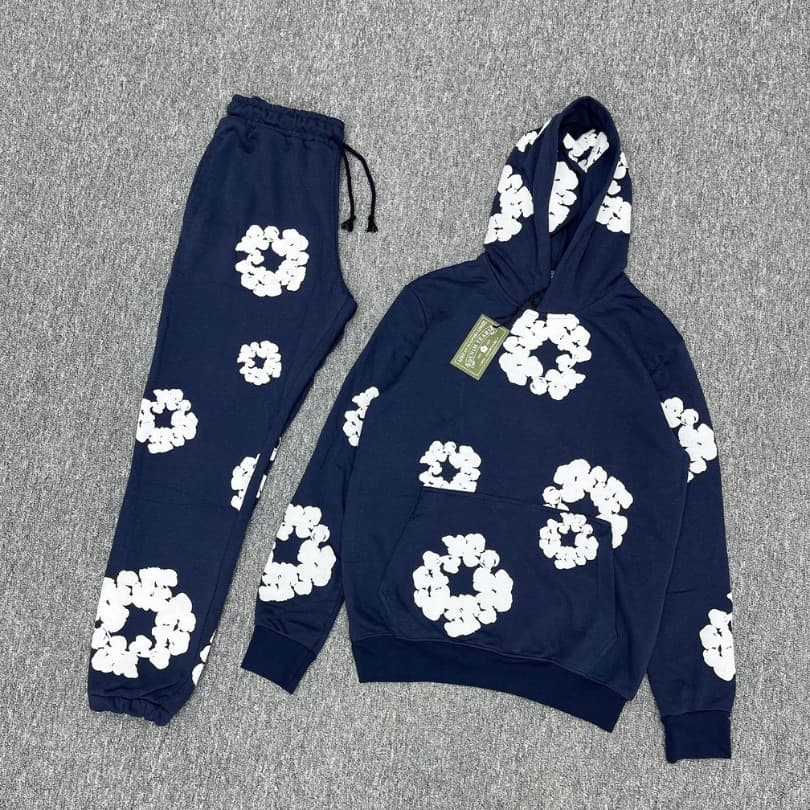Conjunto largo clásico de algodón