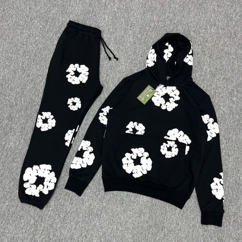 Conjunto largo clásico de algodón