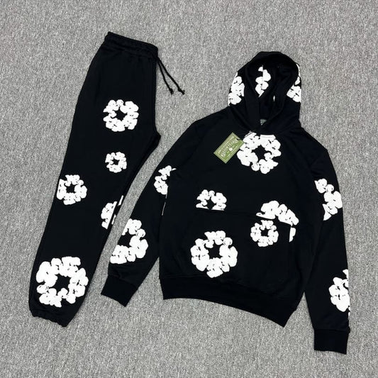 Conjunto largo clásico de algodón