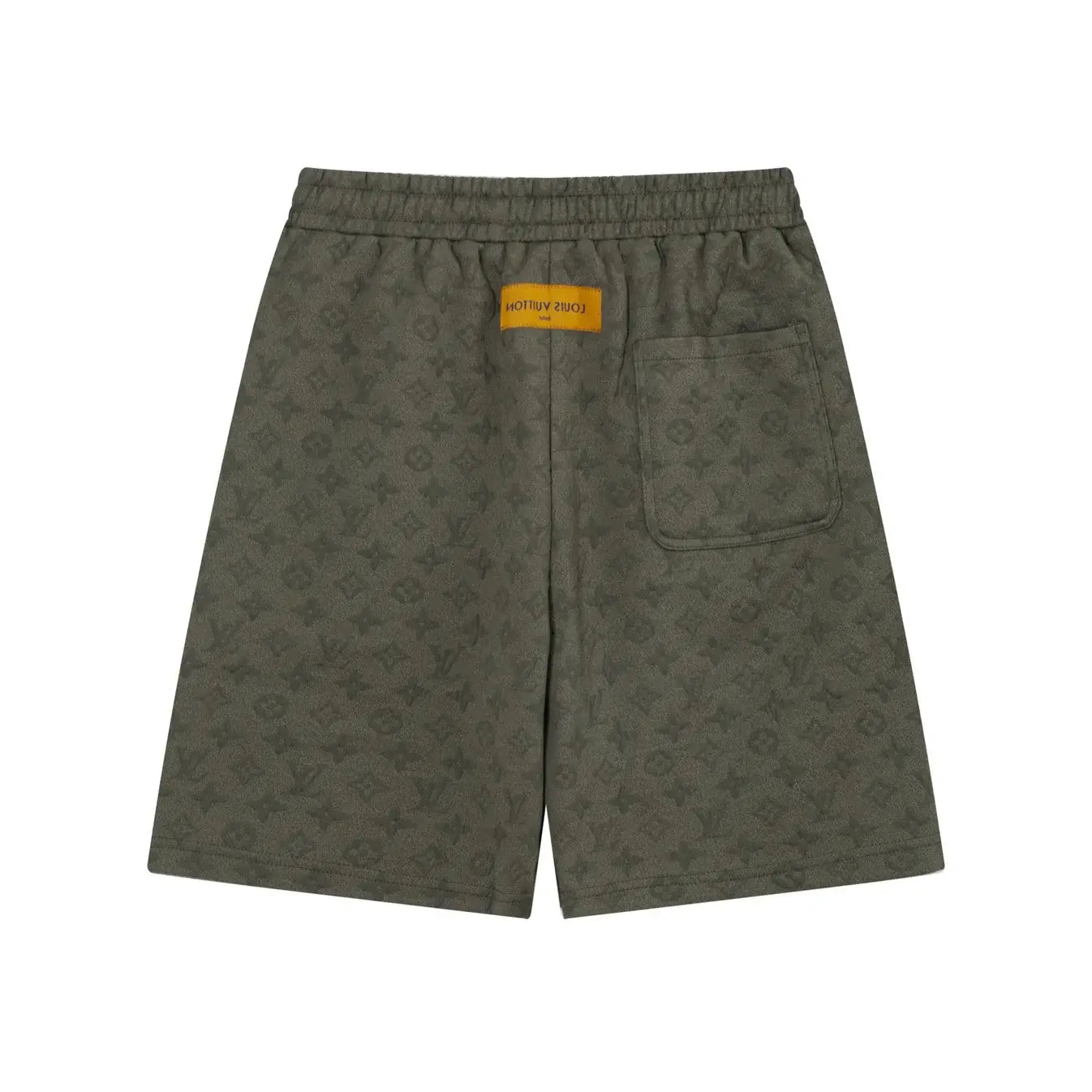 Pantalones cortos casuales modernos con estampado integral y cordón ajustable