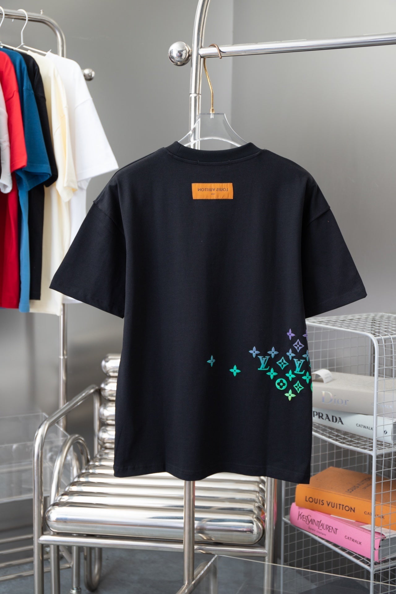 Camiseta con estampado degradado para presbicia