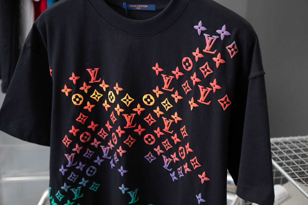 Camiseta con estampado degradado para presbicia