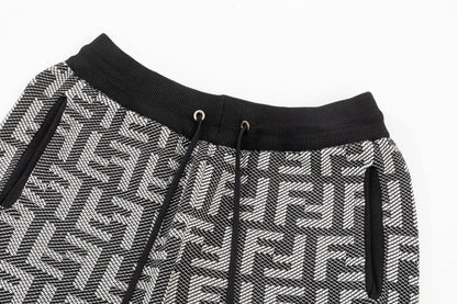 Short en jacquard intégral