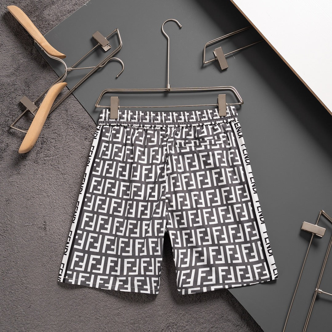 Shorts de playa con estampado completo