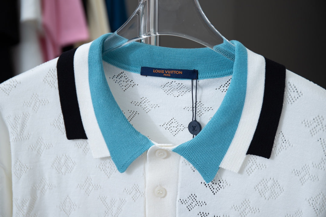 Camisa polo con estampado integral
