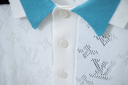 Camisa polo con estampado integral